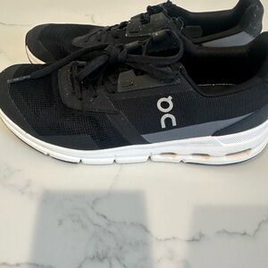 On Running Men's Black and Gray Sneakers